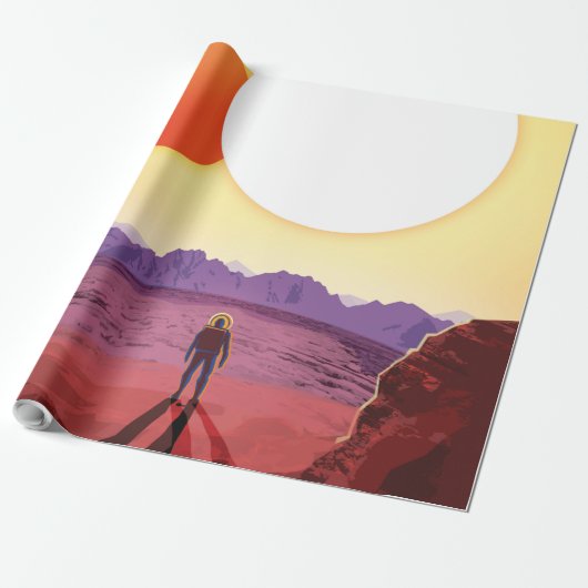 Kepler Space Travel Destination Planet Adventure Geschenkpapier (Ungerollt)