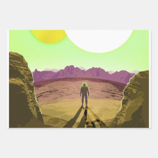 Kepler Space Travel Destination Planet Adventure Geschenkpapier Set (Vorderseite 3)