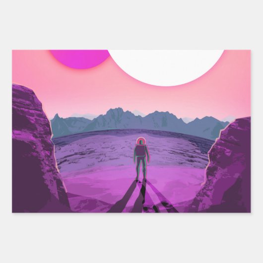 Kepler Space Travel Destination Planet Adventure Geschenkpapier Set (Vorderseite 2)