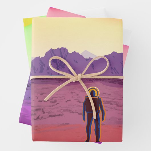 Kepler Space Travel Destination Planet Adventure Geschenkpapier Set (Beispiel)