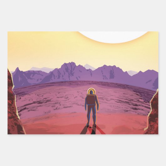 Kepler Space Travel Destination Planet Adventure Geschenkpapier Set (Vorderseite)