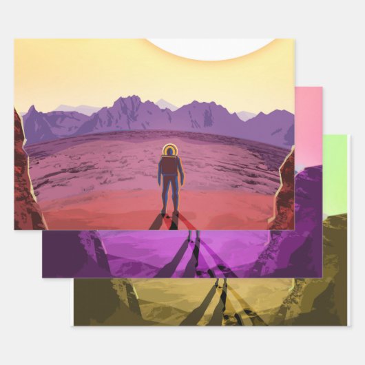 Kepler Space Travel Destination Planet Adventure Geschenkpapier Set (Set)