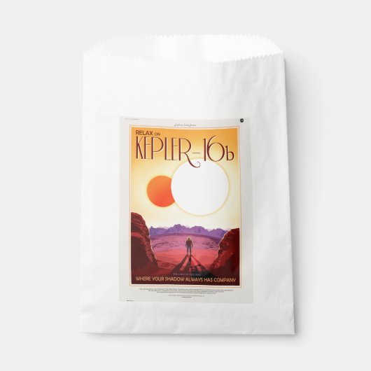 Kepler Space Travel Destination Planet Adventure Geschenktütchen (Vorderseite)