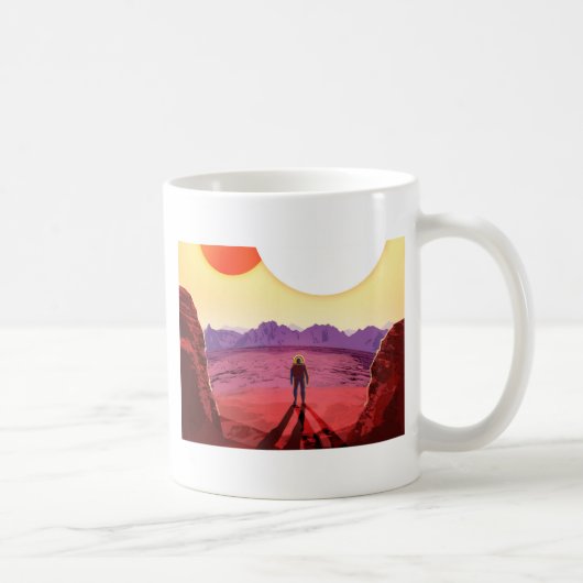 Kepler Space Travel Destination Planet Adventure Kaffeetasse (Rechts)