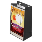 Kepler Space Travel Destination Planet Adventure Kleine Geschenktüte (Rückseite Schrägansicht)