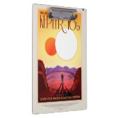 Kepler Space Travel Destination Planet Adventure Klemmbrett (Rechts)