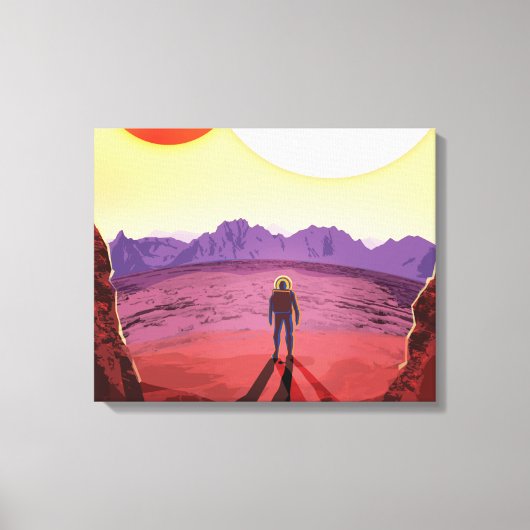 Kepler Space Travel Destination Planet Adventure Leinwanddruck (Vorderseite)