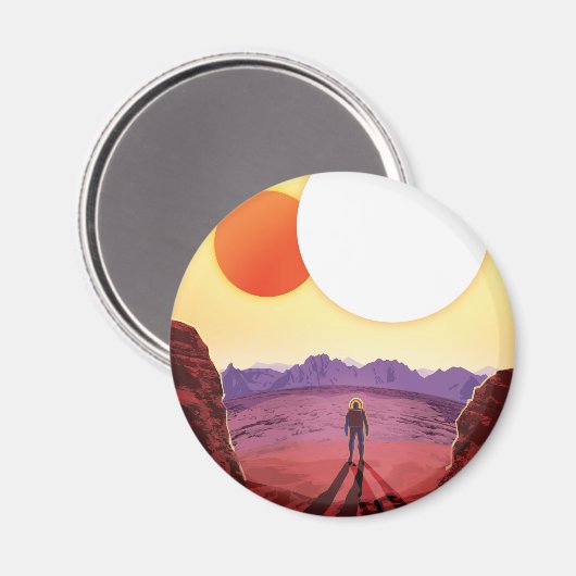 Kepler Space Travel Destination Planet Adventure Magnet (Vorderseite/Rückseite)