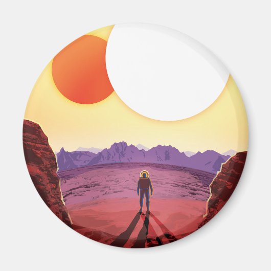 Kepler Space Travel Destination Planet Adventure Magnet (Vorne)