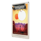 Kepler Space Travel Destination Planet Adventure Mini Klemmbrett (Gewinkelt2)