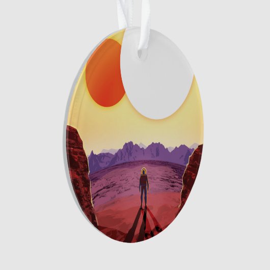 Kepler Space Travel Destination Planet Adventure Ornament (Vorderseite)