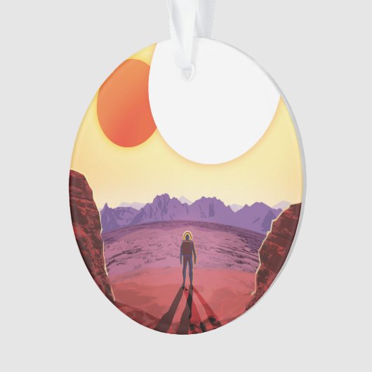 Kepler Space Travel Destination Planet Adventure Ornament (Vorderseite)