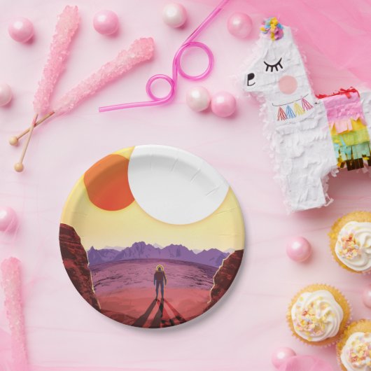 Kepler Space Travel Destination Planet Adventure Pappteller (Party)