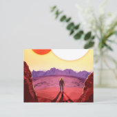 Kepler Space Travel Destination Planet Adventure Postkarte (Stehend Vorderseite)