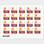 Kepler Space Travel Destination Planet Adventure Quadratischer Aufkleber (Blatt)