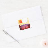 Kepler Space Travel Destination Planet Adventure Quadratischer Aufkleber (Umschlag)