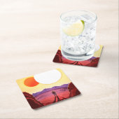 Kepler Space Travel Destination Planet Adventure Rechteckiger Pappuntersetzer (Vor Ort)