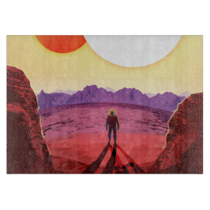 Kepler Space Travel Destination Planet Adventure Schneidebrett