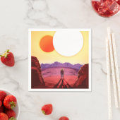 Kepler Space Travel Destination Planet Adventure Serviette (Beispiel)