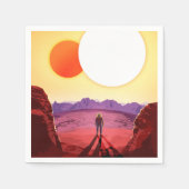 Kepler Space Travel Destination Planet Adventure Serviette (Vorderseite)