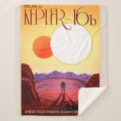 Kepler Space Travel Destination Planet Adventure Sherpadecke (Vorderseite)