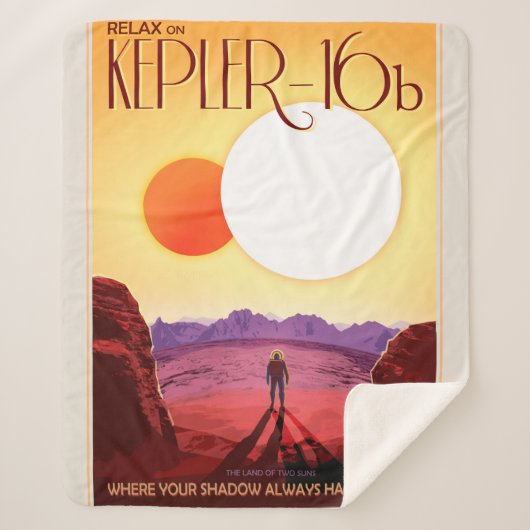 Kepler Space Travel Destination Planet Adventure Sherpadecke (Vorderseite)