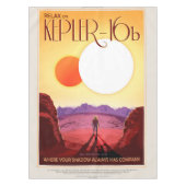 Kepler Space Travel Destination Planet Adventure Tischdecke (Vorderseite)