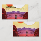 Kepler Space Travel Destination Planet Adventure Visitenkarte (Vorne/Hinten)