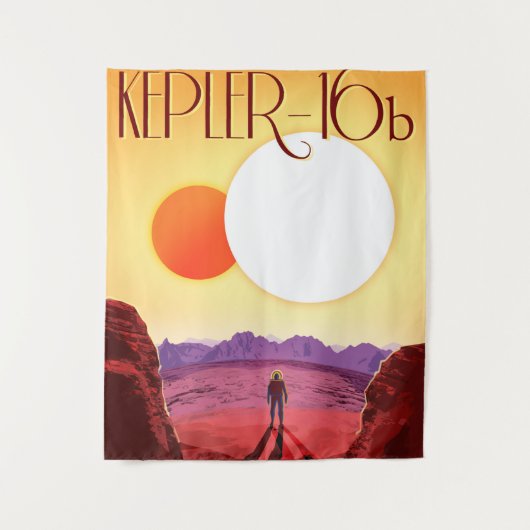 Kepler Space Travel Destination Planet Adventure Wandteppich (Vorderseite)