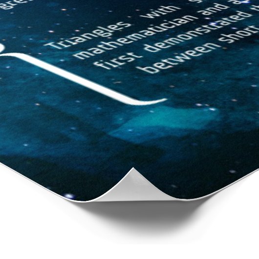 Kepler Triangle Poster (Ecke)