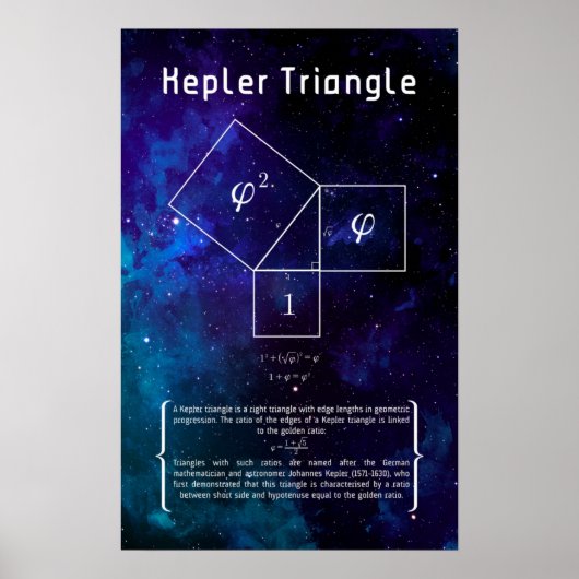 Kepler Triangle Poster (Vorne)