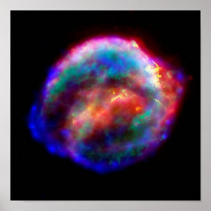 Kepler's Supernova Remnant NASA Hubble Space Foto Poster