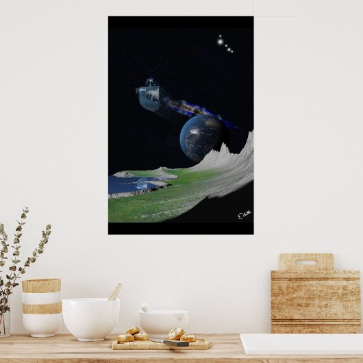 Keplers Traum Poster (Küche)