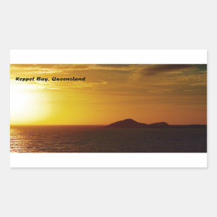 Keppel Bay-Aufkleber Rechteckiger Aufkleber