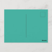 Keppel Solid Color Postkarte (Rückseite)