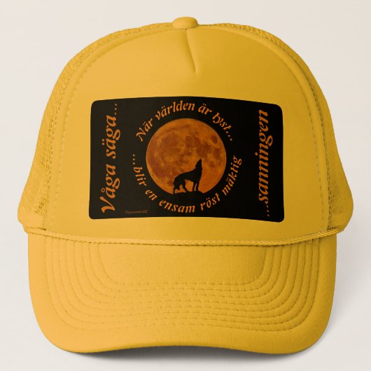 Keps — Mäktig röst Truckerkappe (Vorderseite)