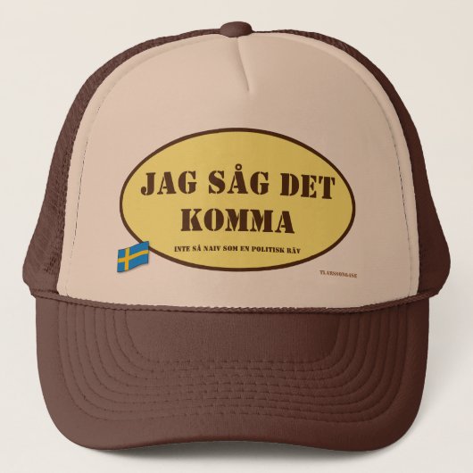 Keps — Såg det komma Truckerkappe (Vorderseite)