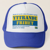 Keps — Yttrandefrihet Truckerkappe (Vorderseite)