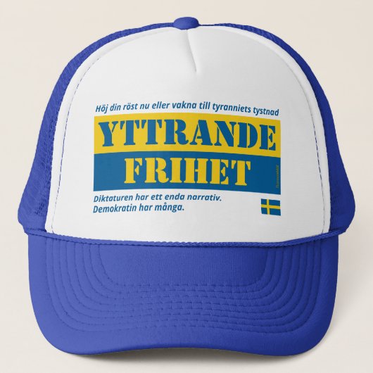 Keps — Yttrandefrihet Truckerkappe (Vorderseite)