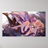 Keqing und Barbara Genshin Impact Poster (Vorne)