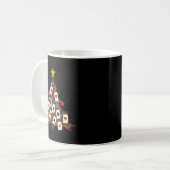 Ker Cards Christmas Tree Gambling Funny Xmas Men Kaffeetasse (Vorderseite Links)
