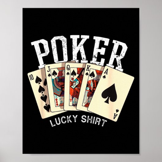 Ker Lucky Shirt Ker Player Gambling Funny Ker  Poster (Vorne)