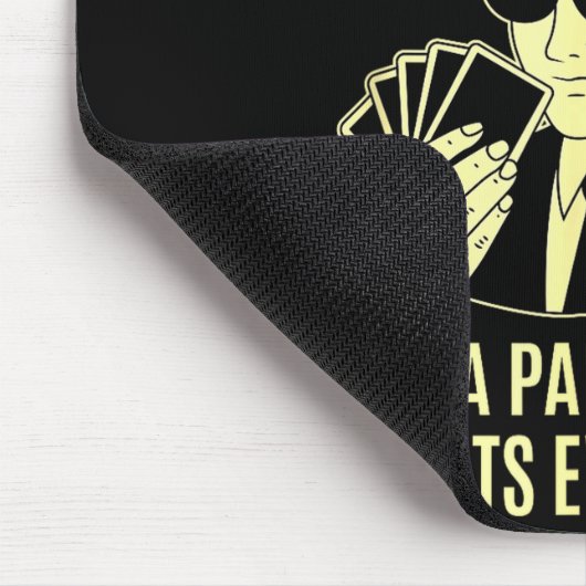 Ker Player Texas Hold'em Night - Bluffing Funny Ke Mousepad (Ecke)