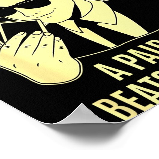 Ker Player Texas Hold'em Night - Bluffing Funny Ke Poster (Ecke)