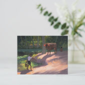 Kerala Backwater India 1996 Postkarte (Stehend Vorderseite)