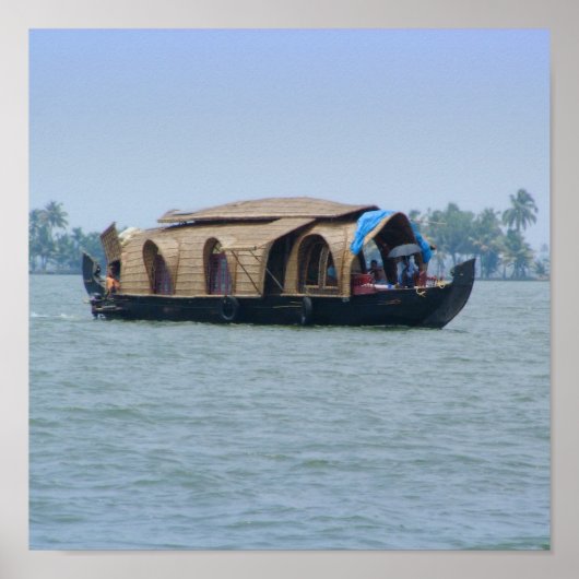 Kerala Houseboat Poster (Vorne)