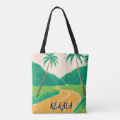 KERALA INDIA COCONUT TROPICAL INDIAN DESIGN TASCHE (Rückseite)