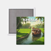 Kerala India Magnet (Vorderseite/Rückseite)