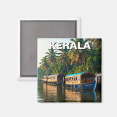 Kerala India Magnet (Vorderseite/Rückseite)