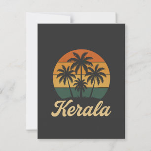 Kerala india postkarte